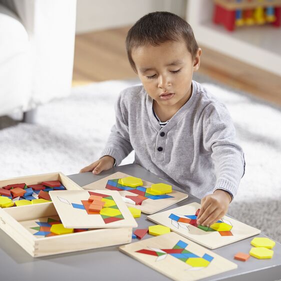 Melissa & Doug | Pattern Blocks & Boards