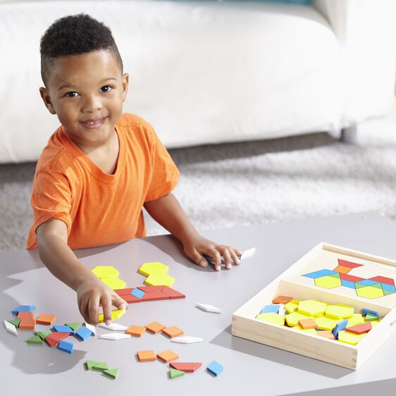 Melissa & Doug | Pattern Blocks & Boards