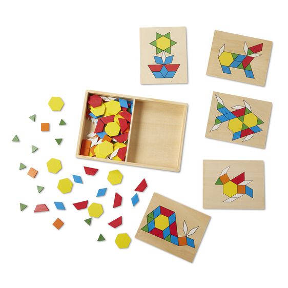 Melissa & Doug | Pattern Blocks & Boards