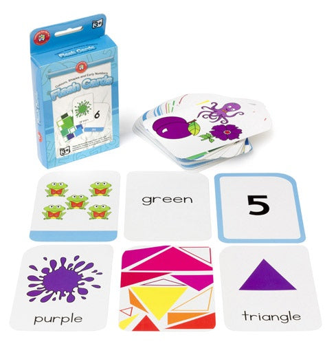 Learning can be fun | Colours, shapes & numbers Flash Cards