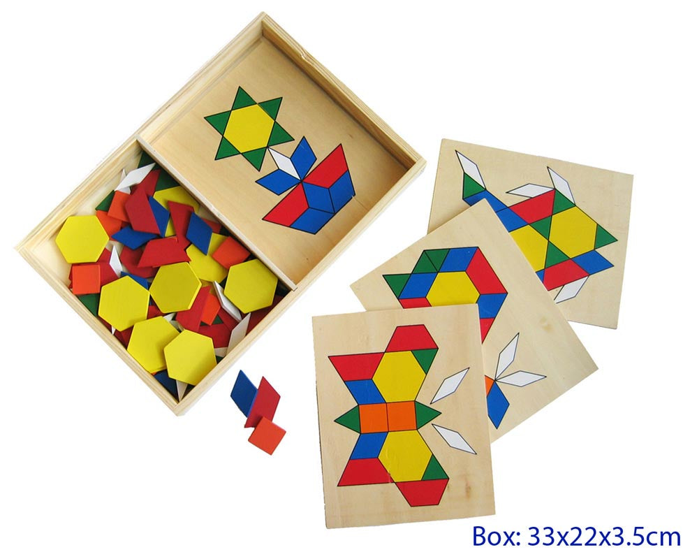Fun Factory | Build A Pic Wooden Pattern Shapes Kit