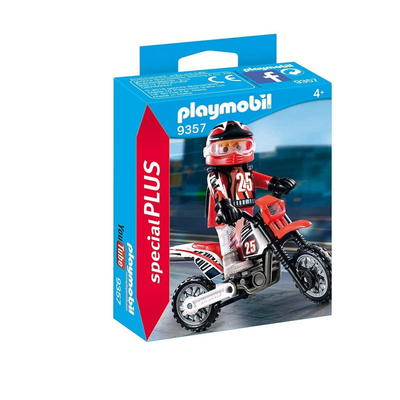 Playmobil | Special Plus | 9357 Motorcross Motorbike Rider