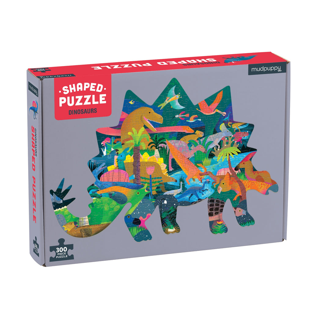 Mudpuppy | 300pc | Shaped Puzzle | Dinosaur