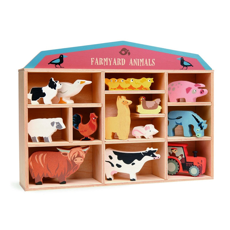 Tenderleaf | Wooden Animals | Farmyard | Display Box Set