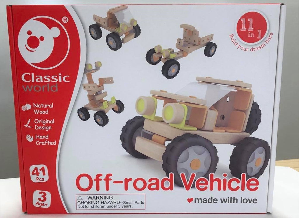 Classic World | Off-road Vehicle 11-in-1 | 41 pce