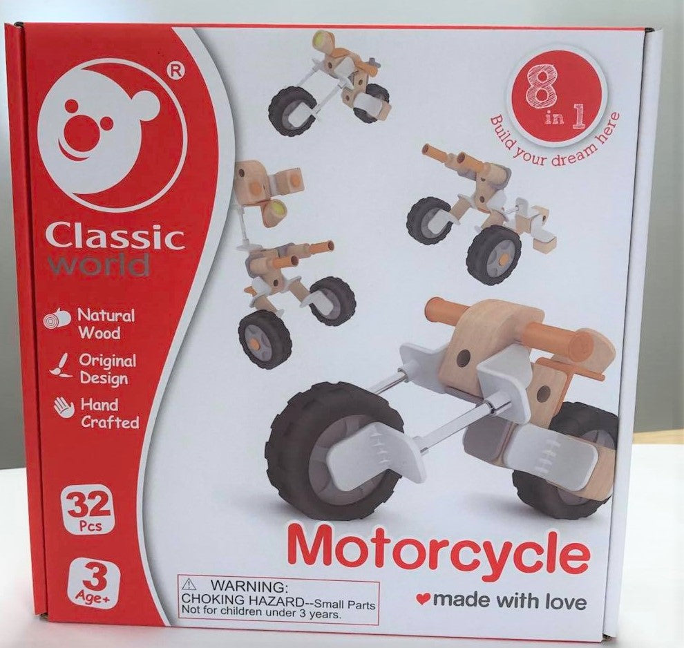 Classic World | Motorcycle 8-in-1 | 32 pc