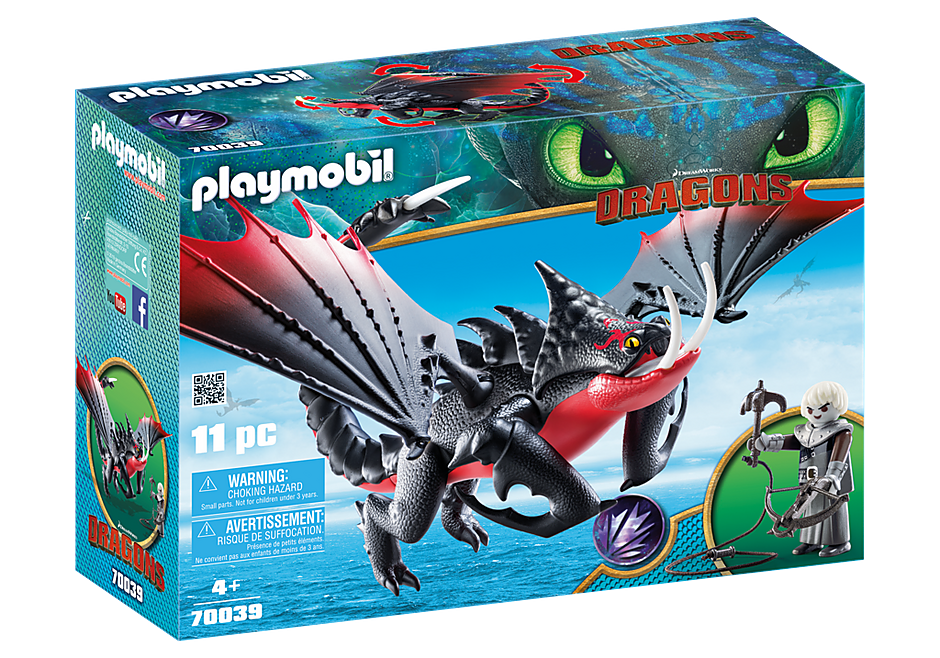 Playmobil | Dragons | 70039  Deathgripper with Grimmel