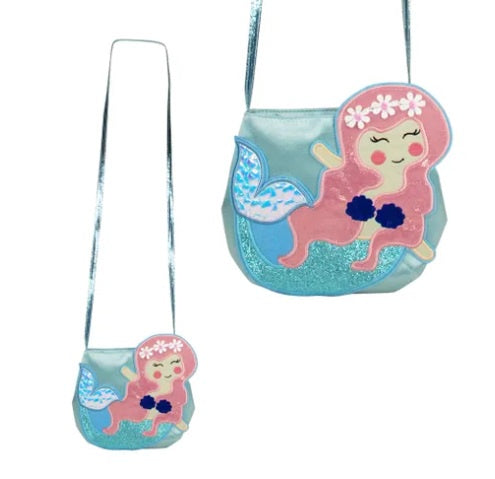 Pink Poppy | Mermaid Wishes Shoulder Bag - Blue