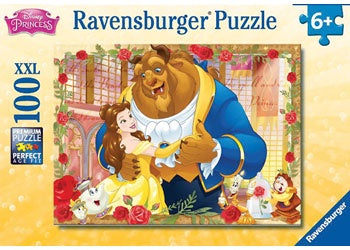Ravensburger | 100pc | 137046 Belle and Beast GLITTER