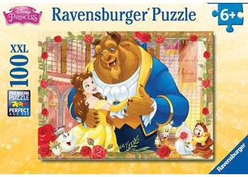 Ravensburger | 100pc | 137046 Belle and Beast GLITTER