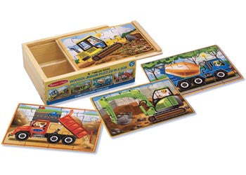 Melissa & Doug | Puzzles | Jigsaw In a Box - Construction