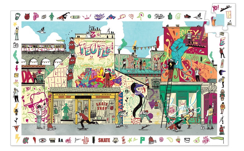 Djeco | 200pc | Street Art |  Observation Puzzle | DJ7453