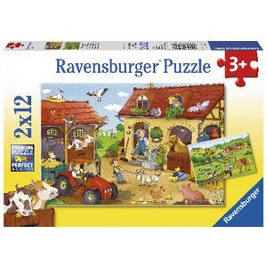Ravensburger | 2x12pc | 075607 Working on the farm