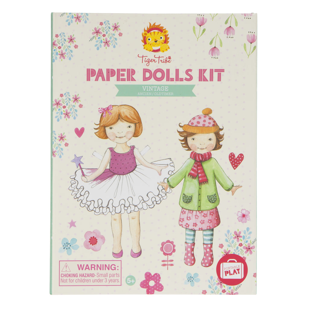 Tiger Tribe | Paper Dolls Kit | Vintage