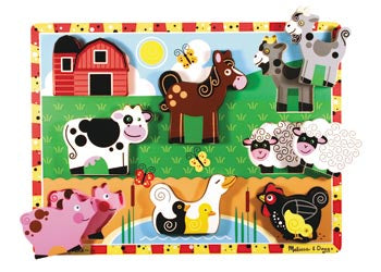 Melissa & Doug | Puzzles | Chunky Puzzle - Farm