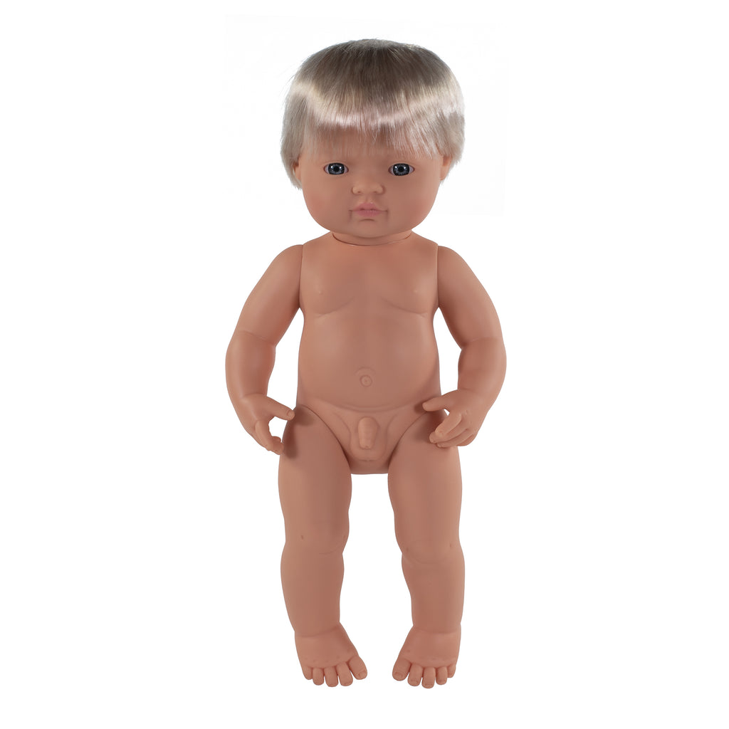 Miniland | 38 cm | Caucasian Blonde | Boy | Polybag