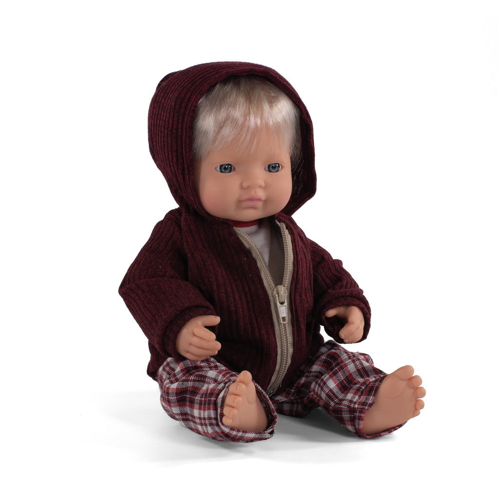 Miniland | 38 cm | Caucasian Blonde | Boy | Polybag