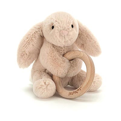 Jellycat | Shooshu | Bunny with Wooden Ring