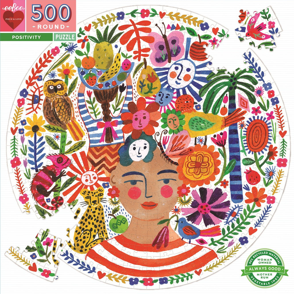 EeBoo | 500pc | Round | Positivity