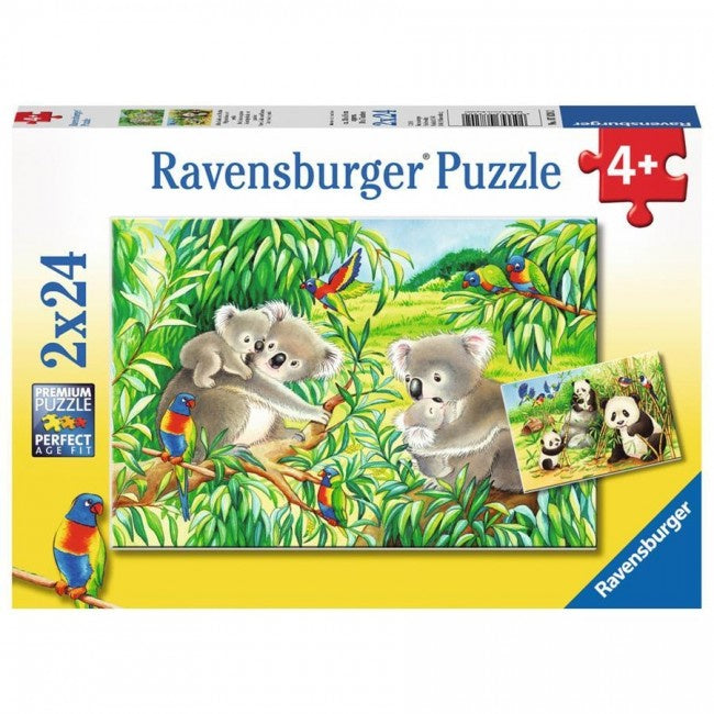 Ravensburger | 2x24pc | 78202 Sweet Koalas and Pandas