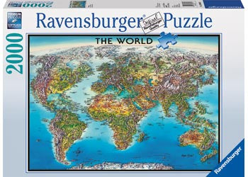 Ravensburger | 2000pc | World Map Puzzle 166831