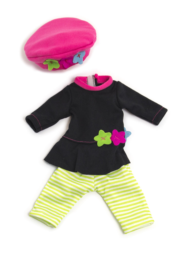 Miniland | 32cm | Stripey Leggings Girl