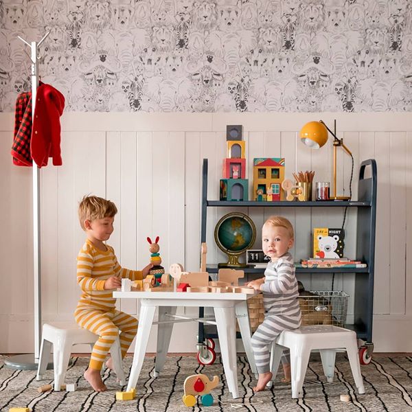Petit collage | Peek-A-Boo House Stacking Blocks Play Set