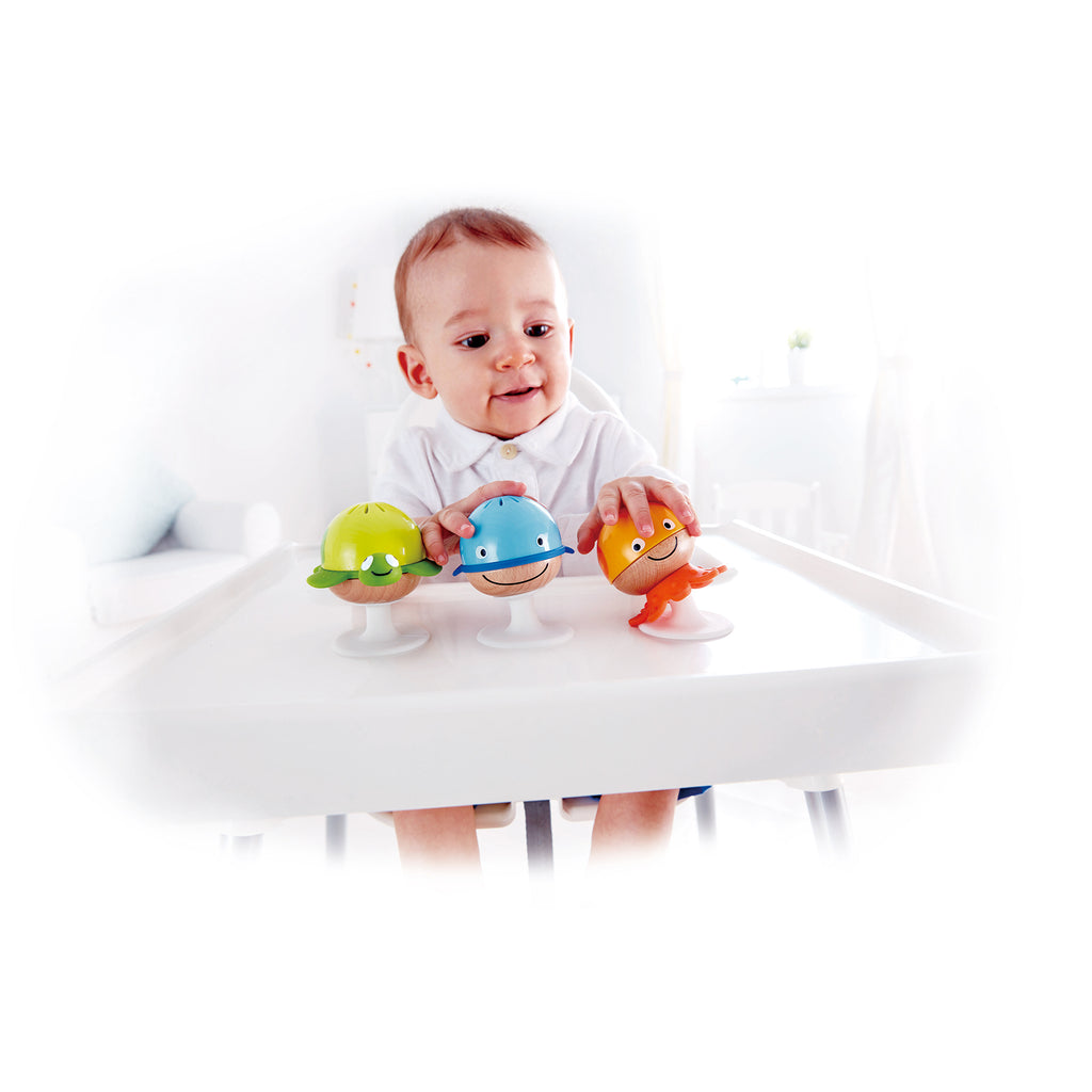Hape | Stay-put Rattle Set