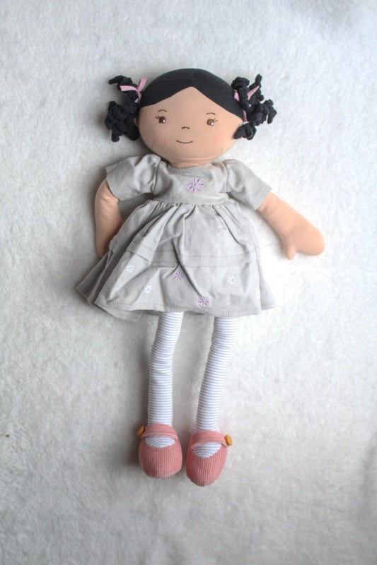 Bonikka Dolls | Maliah Linen Doll with Black Hair | 5165M