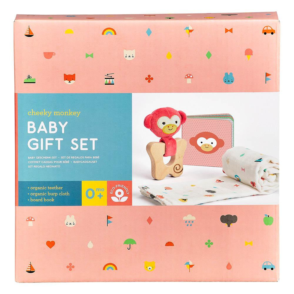 Petit Collage | Little Monkey Baby Gift Set