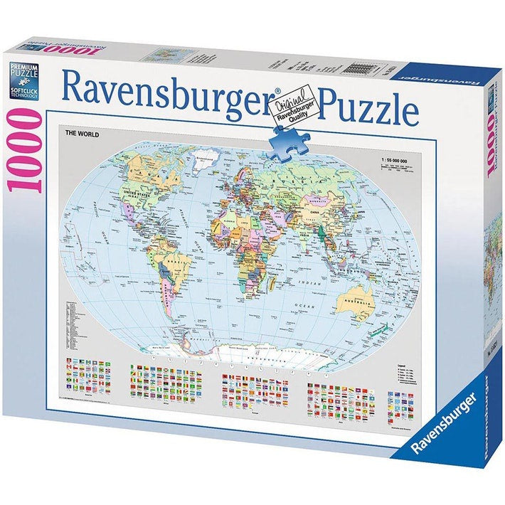 Ravensburger | 1000pc | 156528 Political World Map