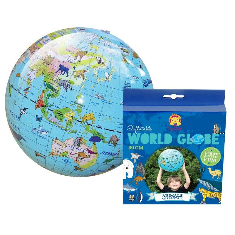 Tiger Tribe | Inflatable World Globe | 30cm Animals of the World