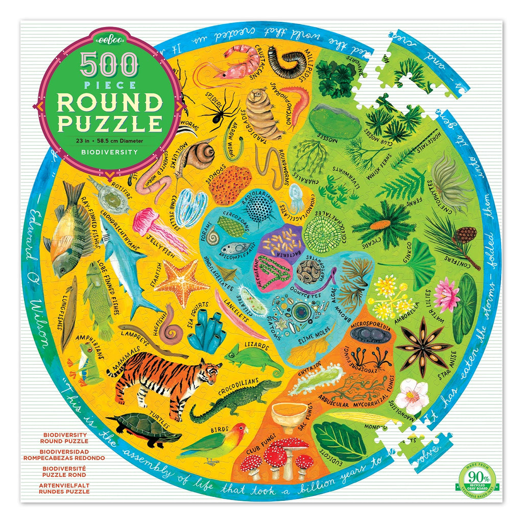 EeBoo | 500pc | Round | Biodiversity