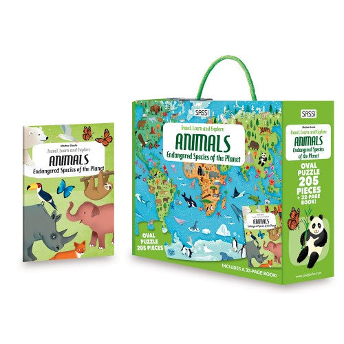 SASSI | Floor Puzzle | Animals Endangered Species of the Planet Puzzle 205pc