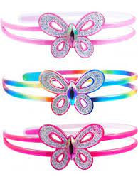 Pink Poppy | Rainbow Butterfly Headband