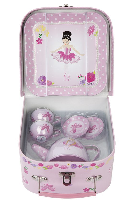 Pink Poppy | Ballerina Tea Set Tin | TEA503P