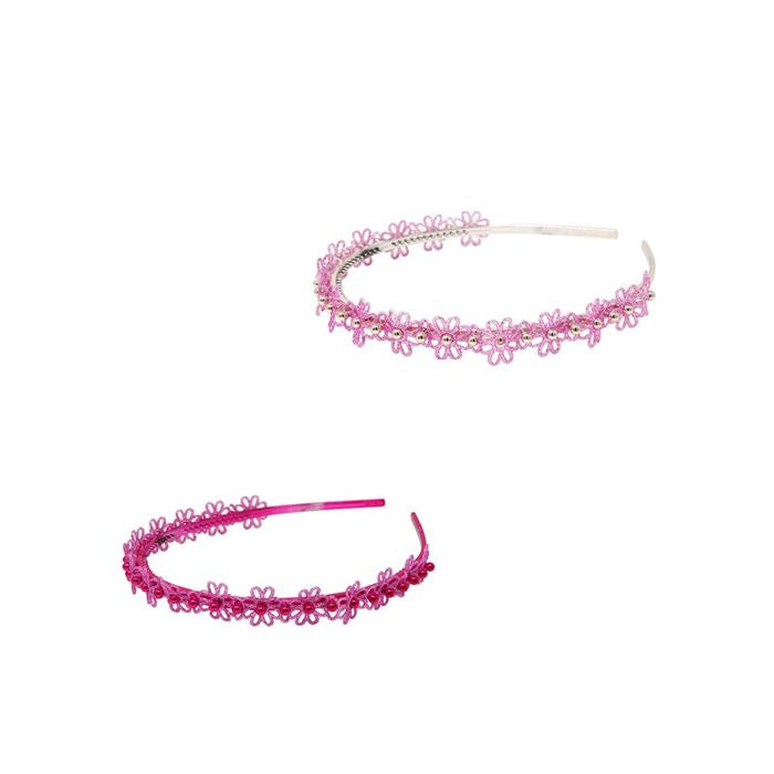 Pink Poppy | Glitter Flower headband | HB5051B