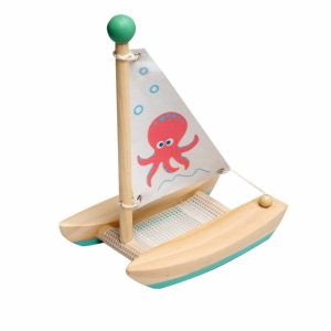 Kaper Kids | Calm & Breezy Wooden Catamaran - Octopus