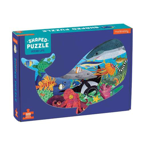 Mudpuppy | 300pc | Shaped Puzzle | Whale