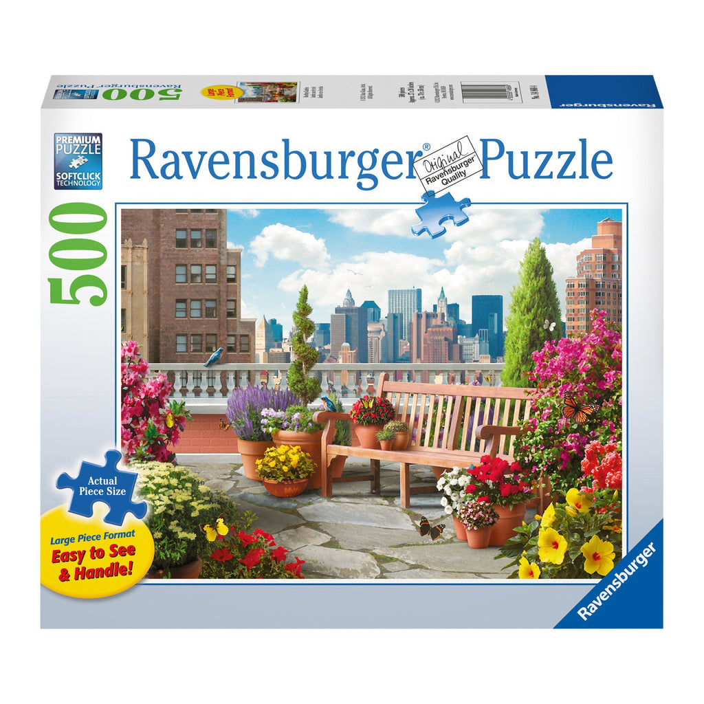 Ravensburger | Large Format | 500pc| 148684 Rooftop Garden