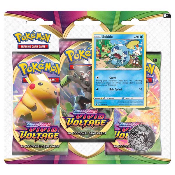 Pokemon | Three Blister pack | Sword and Shield | Vivid Voltage
