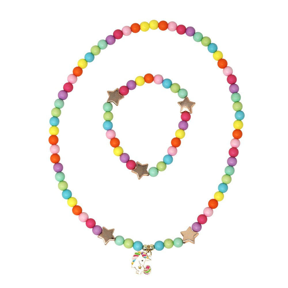 Pink Poppy | Little Unicorn Necklace & Bracelet | NBM100