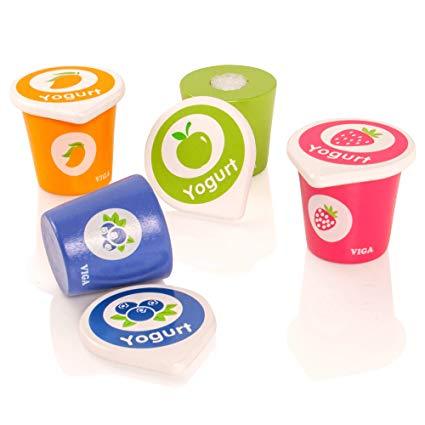 Wooden Yoghurt Set