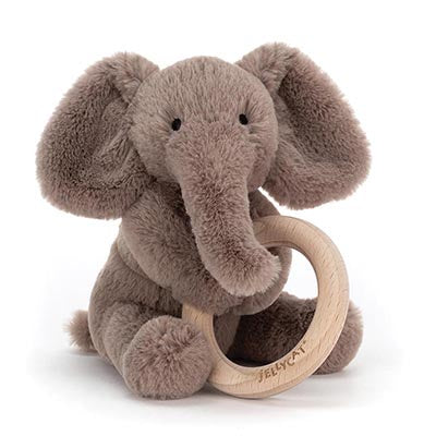 Jellycat | Shooshu | Elephant with Wooden Ring