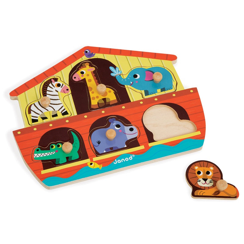 Janod | Peg Puzzle | Noah's Ark