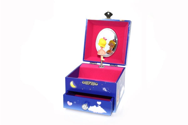 Unicorn Square Music Box | With Drawer |