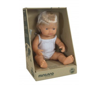 Miniland | 38cm | Caucasian | Boy | Boxed