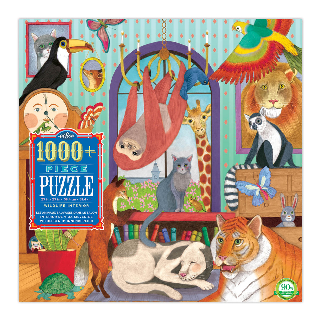 EeBoo | 1000pc Puzzle | Wildlife Interior