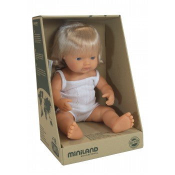 Miniland | 38cm | Caucasian | Girl | Boxed