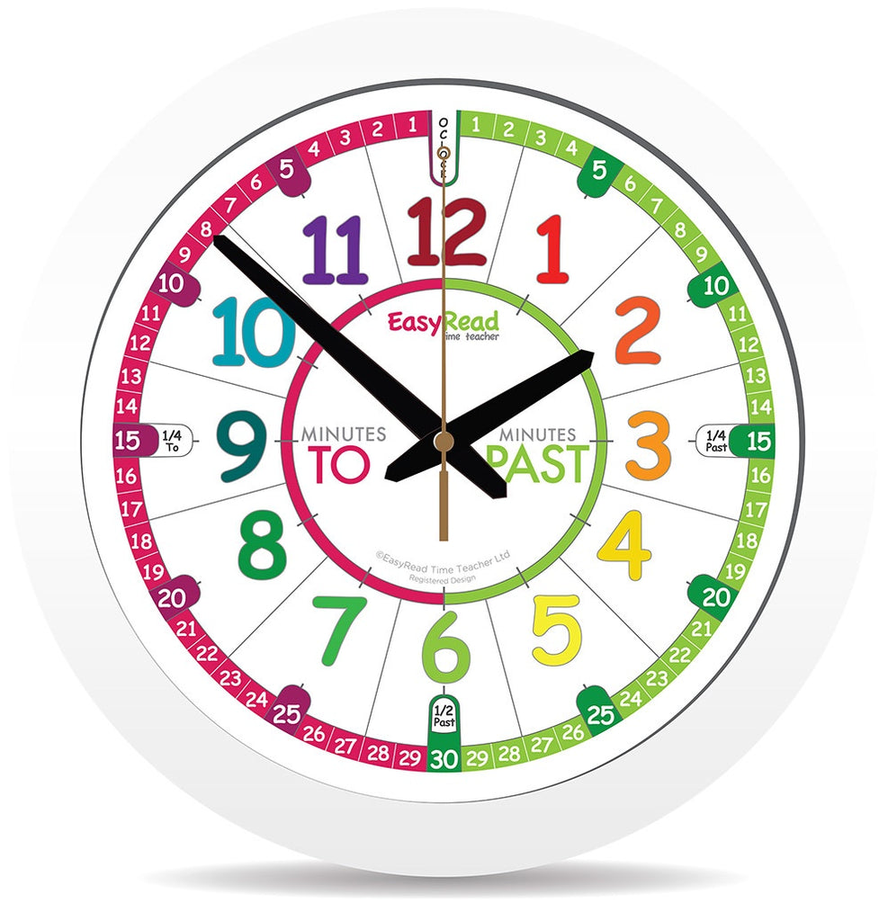 Easy Read Time Teacher | Wall Clock | Assorted